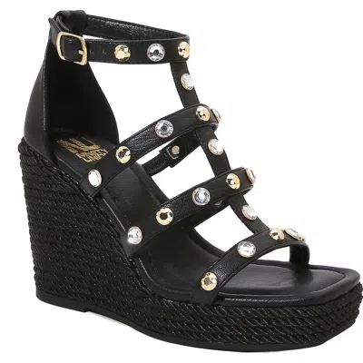 Ninety Union Jewel Multi Strap Wedge Sandal