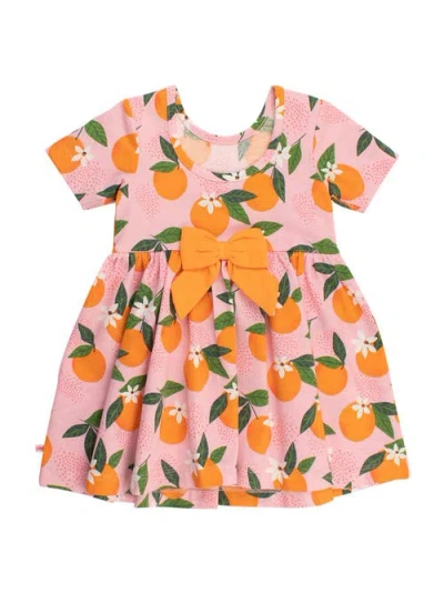 Rufflebutts Baby Girls Knit Short Sleeve Twirl Dress In Green