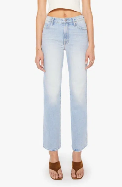 Mother The Kick It Ankle Flare Jeans In Blue