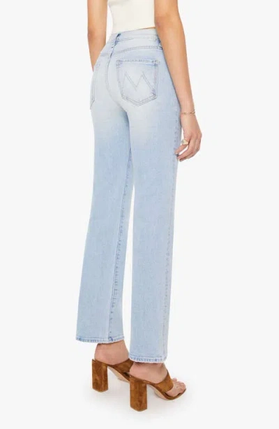 Mother The Kick It Ankle Flare Jeans In Blue