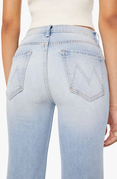 Mother The Kick It Ankle Flare Jeans In Blue