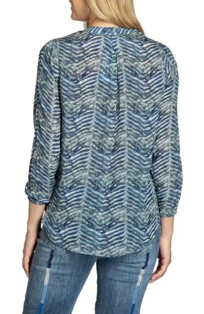 Apny Printed Top In Blue