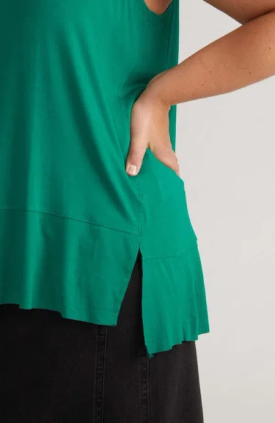 Universal Standard Hudson Liquid Jersey High-low Tank Top