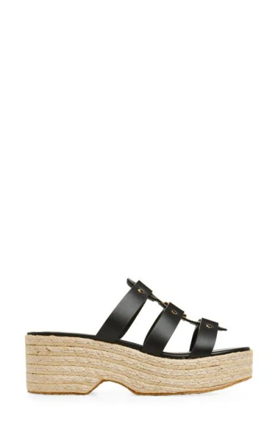 Ferragamo Milica Espadrille Platform Slide Sandal