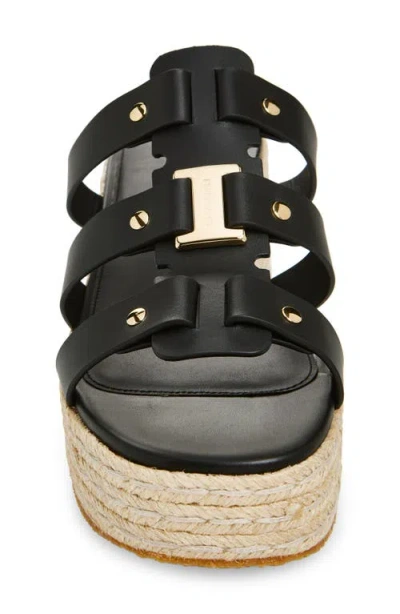 Ferragamo Milica Espadrille Platform Slide Sandal