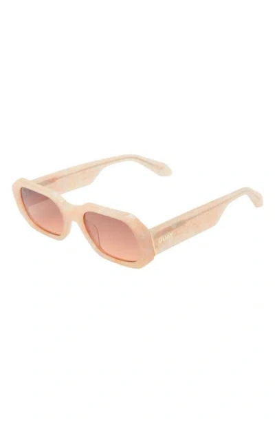 Quay Hyped Up 38mm Square Sunglasses