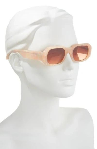 Quay Hyped Up 38mm Square Sunglasses