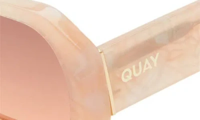 Quay Hyped Up 38mm Square Sunglasses