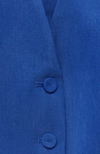 Mango Suit Vest In Blue