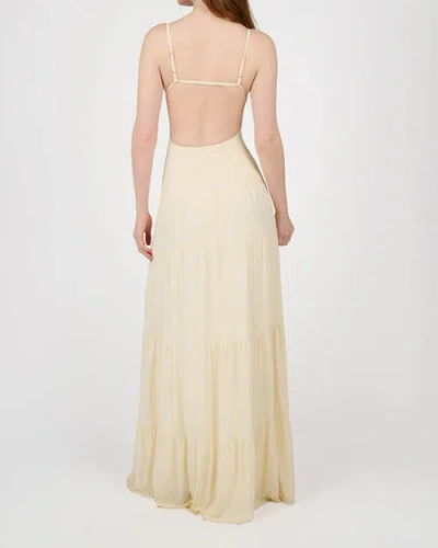 Weworewhat Smocked Drop Waist Maxi Dress In White