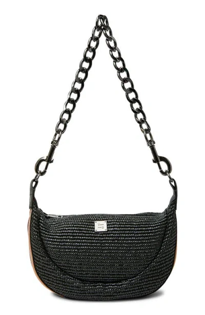 Think Royln Tiny Dancer Raffia Shoulder Bag