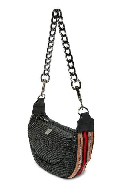 Think Royln Tiny Dancer Raffia Shoulder Bag