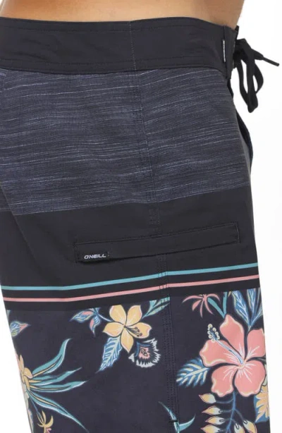 O'neill Hyperfreak Heat Block Swim Trunks In Gray