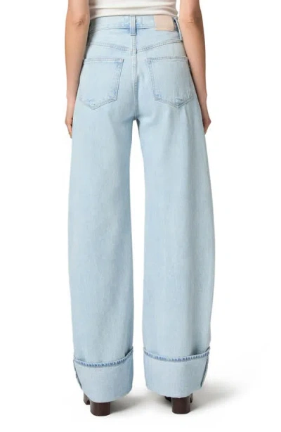 Paige Arellia High Rise Wide Cuff Jeans In Flowers Distressed