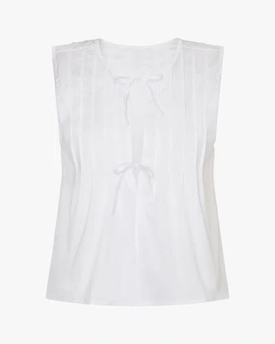 Weworewhat Tie Front Flare Top