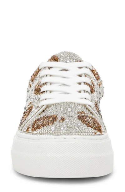 Betsey Johnson Sidny Crystal Pavé Platform Sneaker