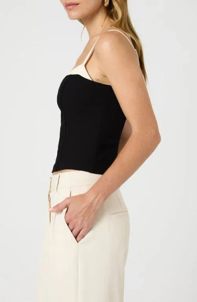 French Connection Womens Button Down Solid Strapless Top In Black