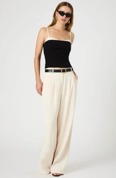 French Connection Womens Button Down Solid Strapless Top In Black