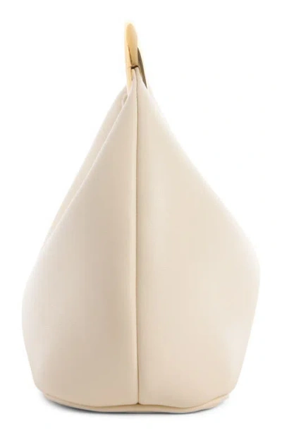 Jacquemus Curved Silhouette Smooth Finish Gold-tone Circular Handles