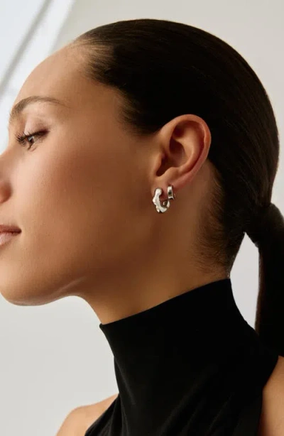 Missoma X Eny Lee Parker Puffy Mini Hoop Earrings