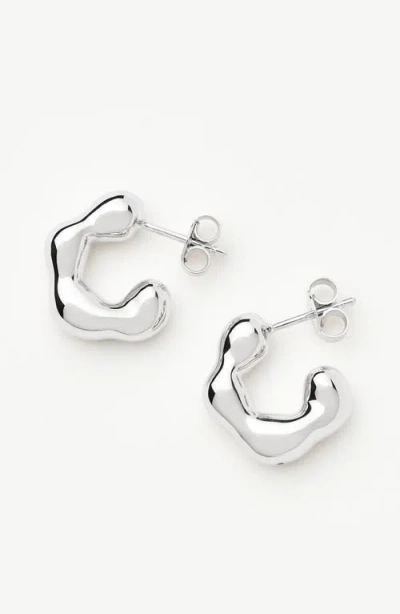 Missoma X Eny Lee Parker Puffy Mini Hoop Earrings