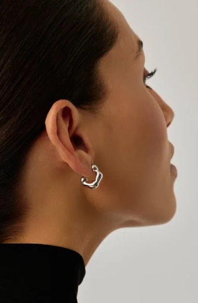 Missoma X Eny Lee Parker Puffy Mini Hoop Earrings