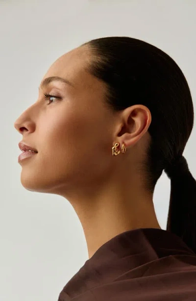 Missoma X Eny Lee Parker Puffy Mini Hoop Earrings