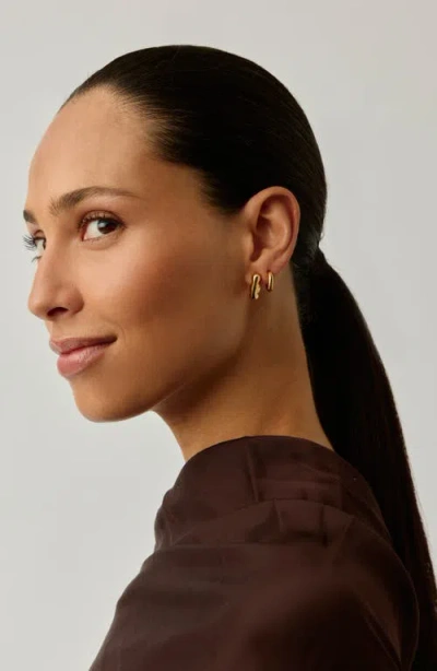 Missoma X Eny Lee Parker Puffy Mini Hoop Earrings