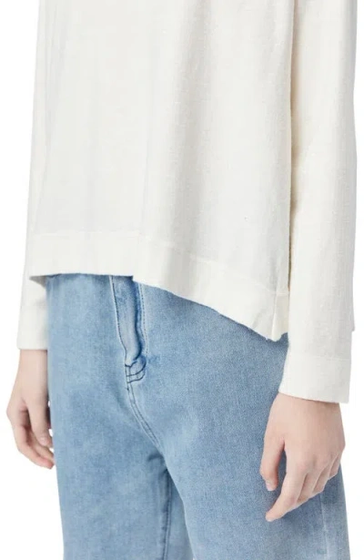 Gobi Mongolian Cashmere Boatneck Cotton Silk Cashmere Blend Sweater
