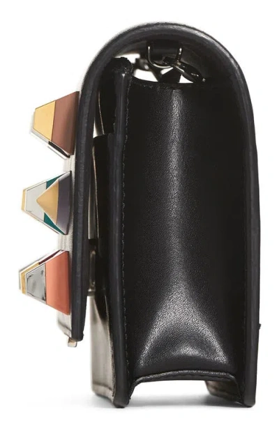 Fendi Rainbow Studded Leather Tube Wallet On A Chain