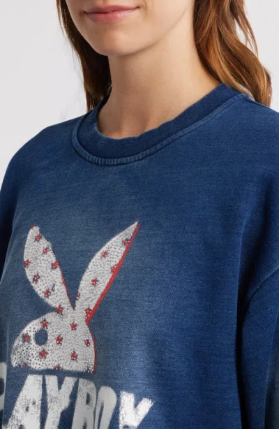 Ptcl X Playboy Embellished Crop D-ring Sweatshirt