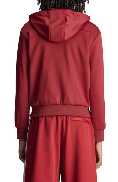 Adidas Originals Adidas By Wales Bonner Bordeaux Hooded Sweatshirt In Cotton Blend In Red