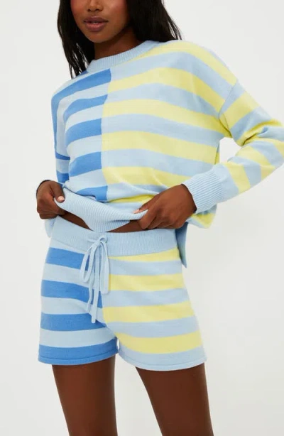 Beach Riot Callie Cotton Blend Sweater In Blue
