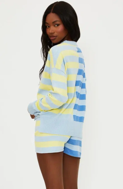 Beach Riot Callie Cotton Blend Sweater In Blue