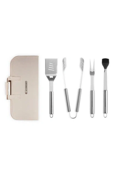 Le Creuset Outdoor 5-piece Grilling Tools Set In Metallic