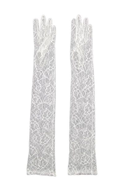 Agnelle Long Lave Gloves In White