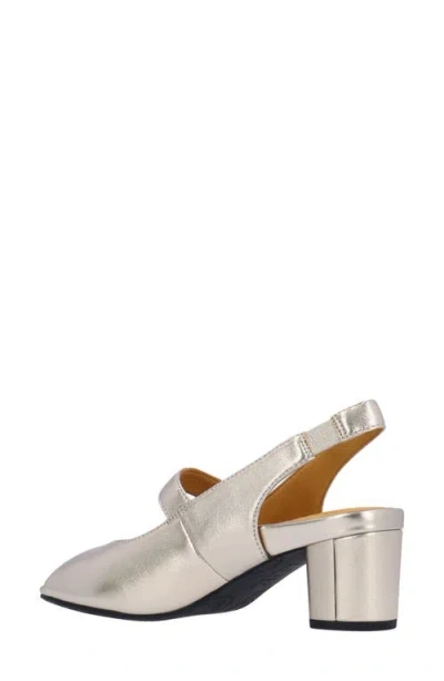 L'amour Des Pieds Merryn Slingback Sandal In Gold