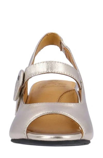 L'amour Des Pieds Merryn Slingback Sandal In Gold