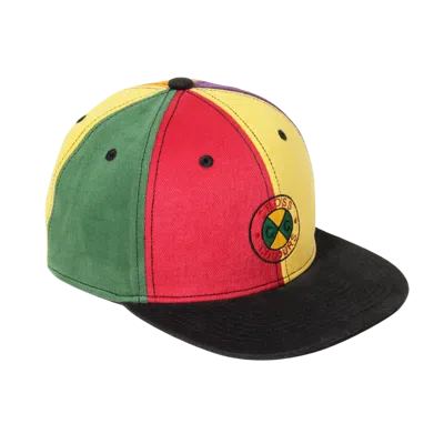 Cross Colours Circle Logo Color Block Snapback Hat