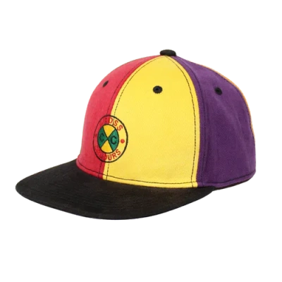 Cross Colours Circle Logo Color Block Snapback Hat