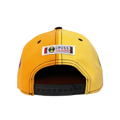 Cross Colours Circle Logo Color Block Snapback Hat