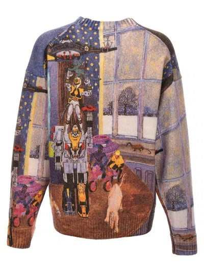 Jw Anderson Multicolor Computer Print Sweater