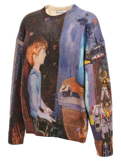 Jw Anderson Multicolor Computer Print Sweater