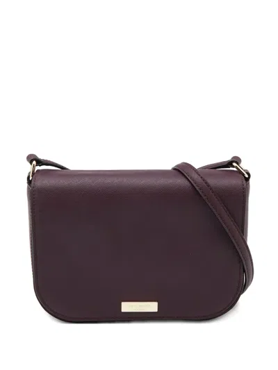 Pre-owned Kate Spade 2024 Laurel Way Carsen Crossbody Bag In Purple