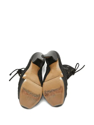 Pre-owned Nicholas Kirkwood 130mm  Lace Platform Booties