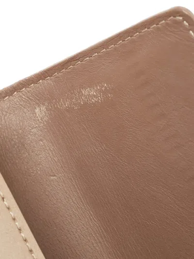 Pre-owned Louis Vuitton Mahina Monogram Leather Wallet In Neutral