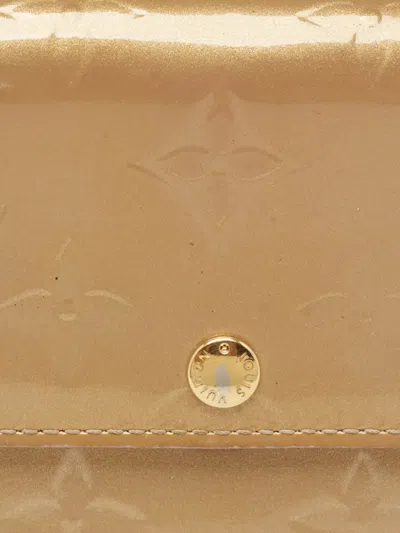 Pre-owned Louis Vuitton Mahina Monogram Leather Wallet In Neutral