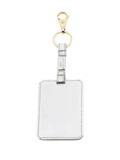 Pre-owned Dolce & Gabbana Leather Plaque-embellished Keyring