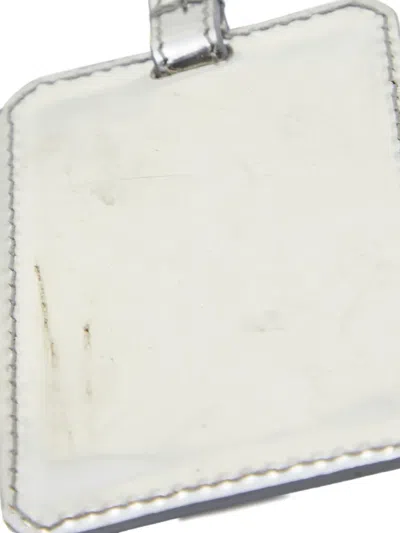 Pre-owned Dolce & Gabbana Leather Plaque-embellished Keyring