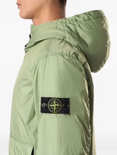 Stone Island Padded Jacket With Anti-drop And Wind Resistance In Green